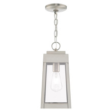 Livex Lighting 20854-91 - 1 Lt Brushed Nickel Outdoor Pendant Lantern