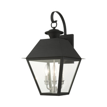 Livex Lighting 27218-04 - 3 Lt Black Outdoor Wall Lantern