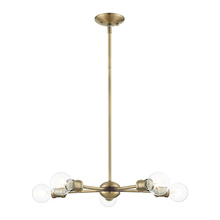 Livex Lighting 46135-01 - 5 Lt Antique Brass Chandelier