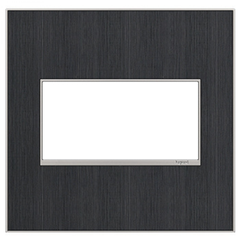 adorne® Rustic Grey Two-Gang Screwless Wall Plate