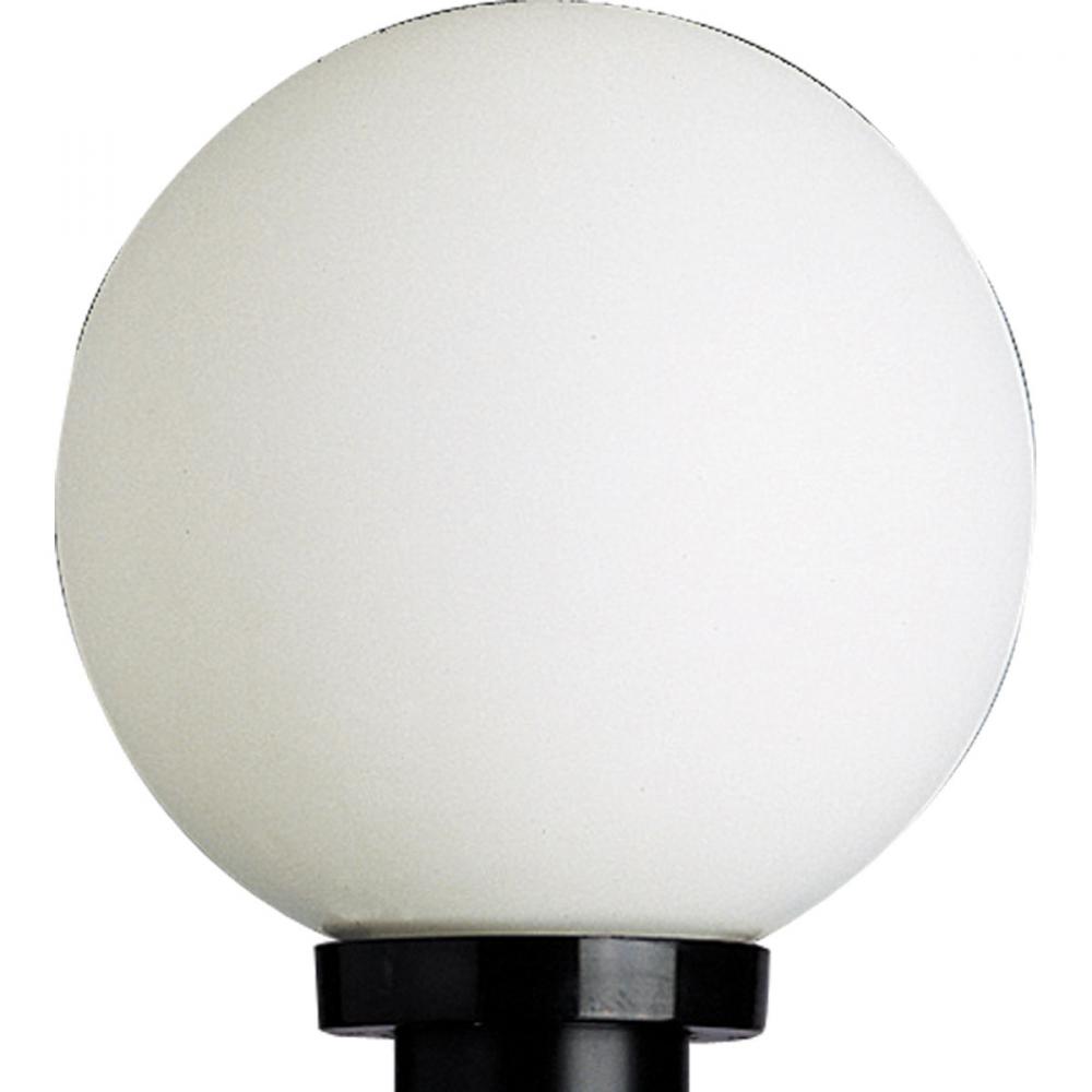 Acrylic Globe One-Light Post Lantern