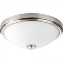 Progress P350008-009-30 - One-Light 19" LED Linen Glass Flush Mount