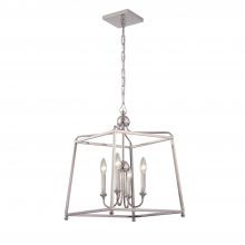 Crystorama 2245-PN_NOSHADE - Libby Langdon Sylvan 4 Light Polished Nickel Mini Chandelier