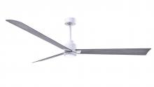 Matthews Fan Company AKLK-MWH-BW-72 - Alessandra 3-blade transitional ceiling fan in matte white finish with Barn Wood blades. Optimized