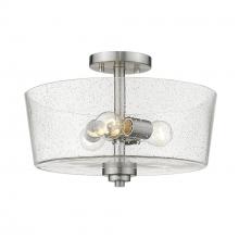 Acclaim Lighting IN61104SN - Rowe 3-Light Satin Nickel Semi-Flush Mount