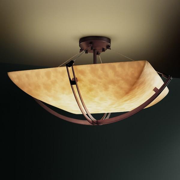 36" Semi-Flush Bowl w/ Crossbar