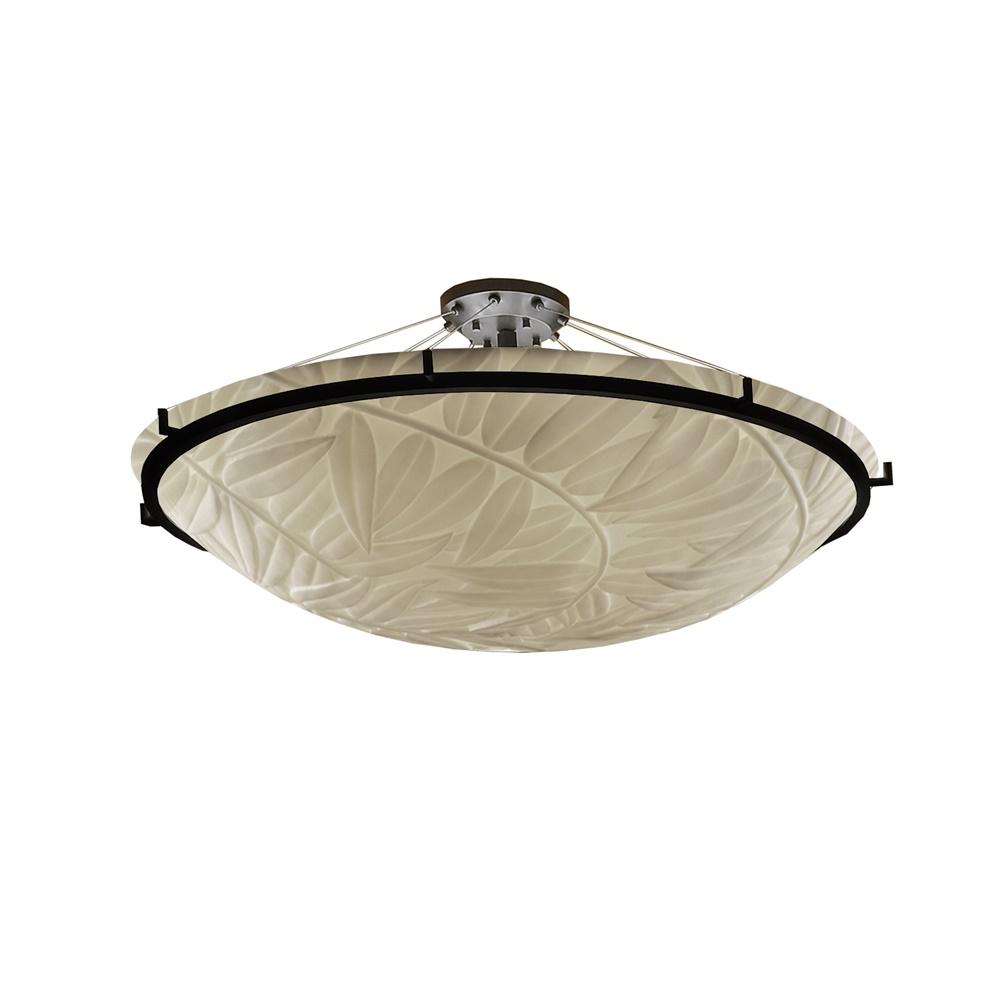 48" LED Semi-Flush Bowl w/ Ring