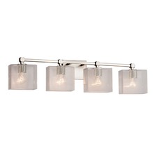 Justice Design Group FSN-8424-55-SEED-NCKL - Tetra 4-Light Bath Bar