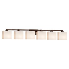 Justice Design Group FSN-8436-55-OPAL-DBRZ - Regency 6-Light Bath Bar