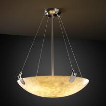 Justice Design Group CLD-9621-35-NCKL-LED3-3000 - 18" LED Pendant Bowl w/ U-Clips