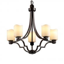 Justice Design Group CNDL-8500-10-CREM-NCKL - Argyle 5-Light Chandelier