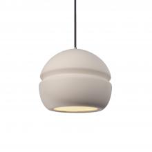 Justice Design Group CER-6410-BIS-CROM-BKCD - Small Sphere 1-Light Pendant