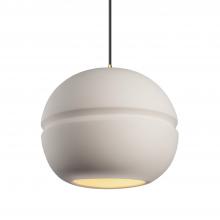 Justice Design Group CER-6415-BIS-ABRS-WTCD - Large Sphere 1-Light Pendant