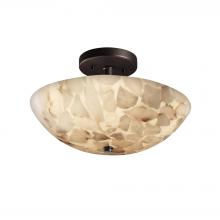 Justice Design Group ALR-9690-35-MBLK-LED2-2000 - 14" LED Semi-Flush Bowl