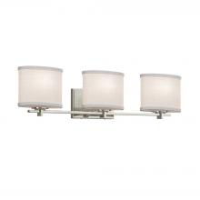 Justice Design Group FAB-8443-30-WHTE-NCKL - Era 3-Light Bath Bar