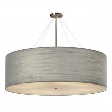 Justice Design Group FAB-9597-GRAY-NCKL - Classic 48" Drum Pendant