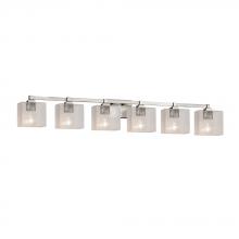 Justice Design Group FSN-8436-55-SEED-NCKL - Regency 6-Light Bath Bar