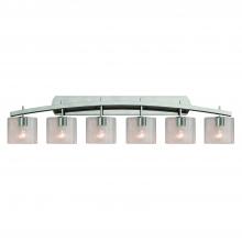 Justice Design Group FSN-8596-30-SEED-NCKL - Archway 6-Light Bath Bar