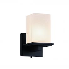 Justice Design Group FSN-8671-15-FRCR-MBLK - Montana 1-Light Wall Sconce