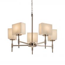 Justice Design Group PNA-8410-55-WFAL-NCKL - Union 5-Light Chandelier