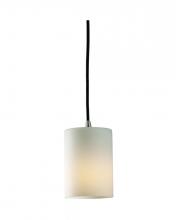 Justice Design Group FSN-8815-10-OPAL-MBLK - Mini 1-Light Pendant