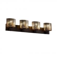 Justice Design Group FSN-8924-20-MROR-MBLK - Modular 4-Light Bath Bar