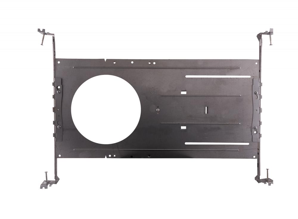 New Construction Mounting Plate with Hanger Bars for T-Grid or Stud/Joist mounting of 6-inch