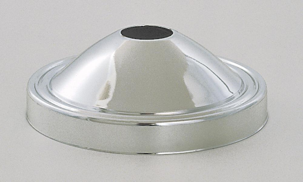 Plain Deep Fixture; Canopy Only; Chrome Finish; 5" Diameter; 11/16" Center Hole; 1-3/4"