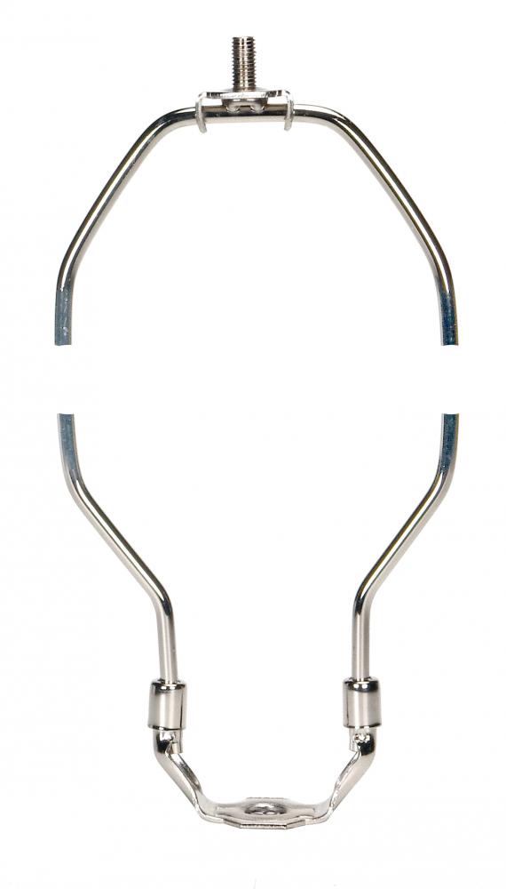 Heavy Duty Harp; Polished Nickel Finish; 9-1/2" Height; 1/8 IP Saddle; 1/4-27 Thread; 125 Carton