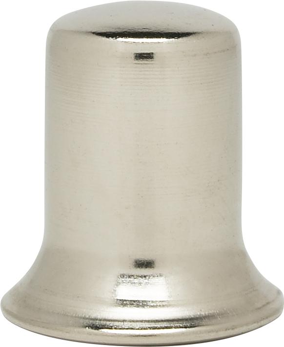 Steel Finial; 1/4-27; 1" Diameter; Nickel Plated