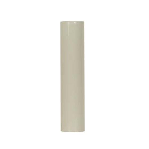 Plastic Candle Cover; Cream Plastic; 13/16" Inside Diameter; 7/8" Outside Diameter; 3"