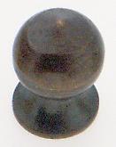 Brass Pear Knob; 8/32; Antique Brass Finish