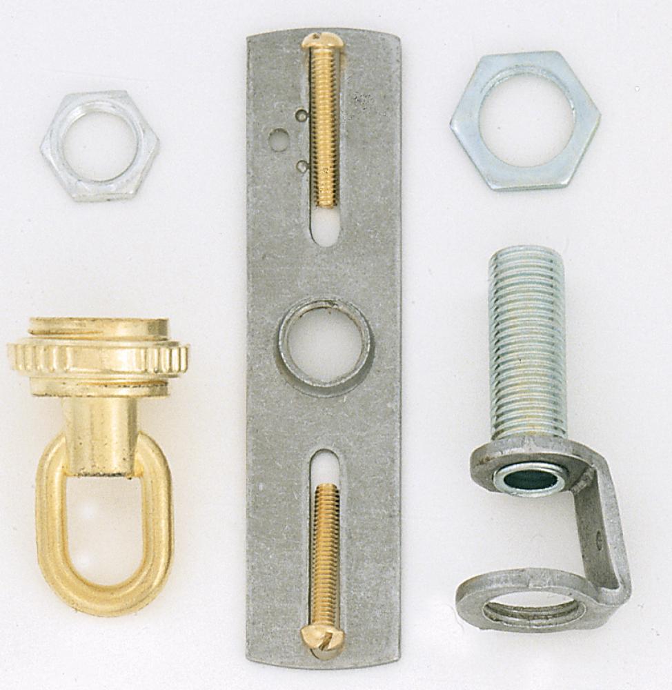 Screw Collar Loop Kit; Brass Finish