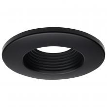 Satco Products Inc. 80/974 - Deep Baffle Trim; 4 Inches; Black Finish