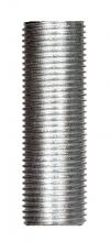 Satco Products Inc. 90/1062 - 3/8 IP Steel Nipple; Zinc Plated; 2" Length; 5/8" Wide