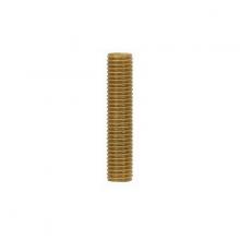 Satco Products Inc. 90/1186 - 1/8 IP Solid Brass Nipple; Unfinished; 1-1/8" Length; 3/8" Wide