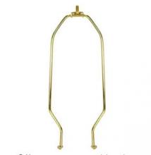 Satco Products Inc. 90/2250 - Heavy Duty Harp; Polished Brass Finish; 8" Height; 1/4-27 Thread