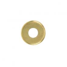 Satco Products Inc. 90/379 - Steel Check Ring; Curled Edge; 1/8 IP Slip; Brass Plated Finish; 5/8" Diameter