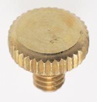 Satco Products Inc. 90/635 - Solid Brass Thumb Screw; Flat Head; 8/32; 1/4" Length; Brass Finish