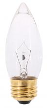 Satco Products Inc. S3731 - 25 Watt B11 Incandescent; Clear; 1500 Average rated hours; 210 Lumens; Medium base; 120 Volt; 2-Card