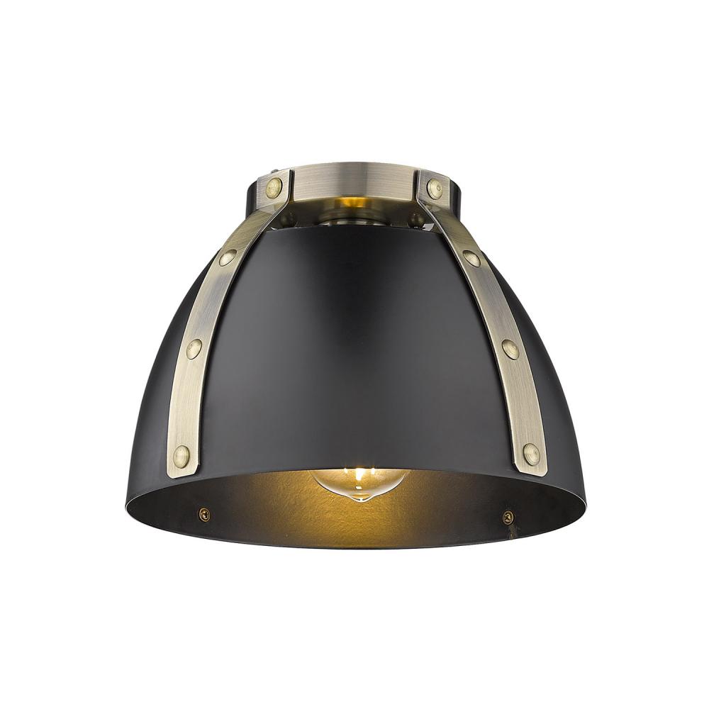 Aldrich AB Flush Mount in Aged Brass