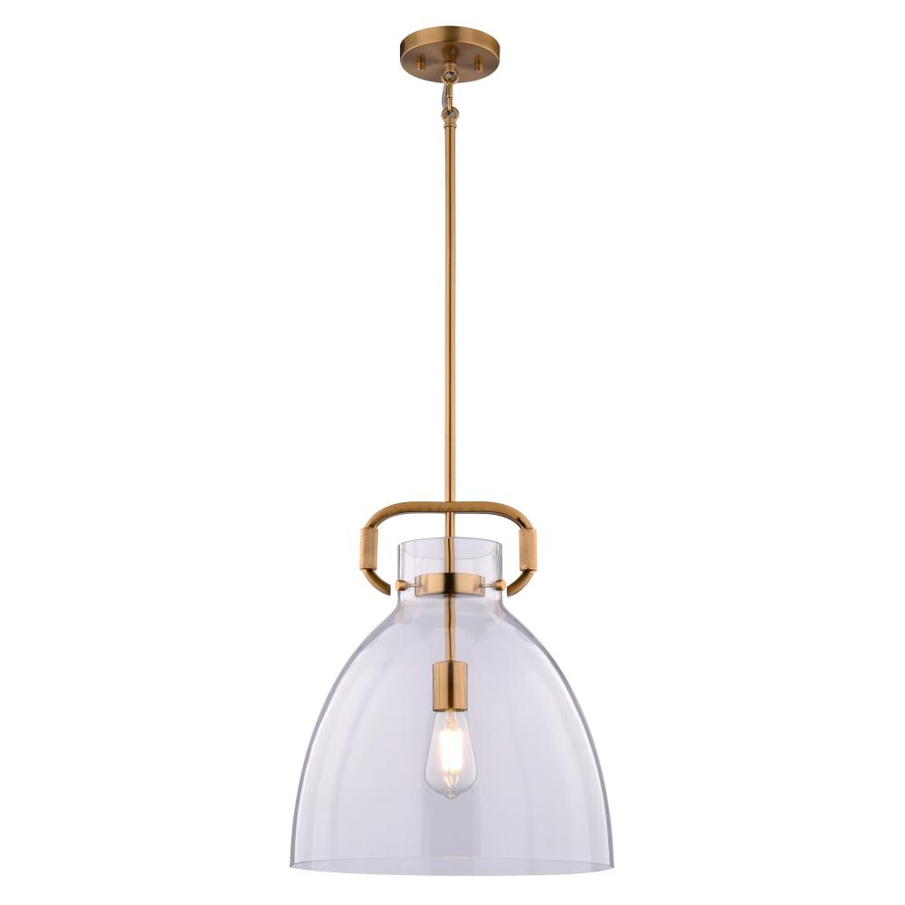 Madrona 14-in. W Pendant Muted Brass