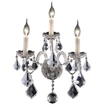 Elegant 7831W3C/RC - Alexandria 3 light Chrome Wall Sconce Clear Royal Cut Crystal