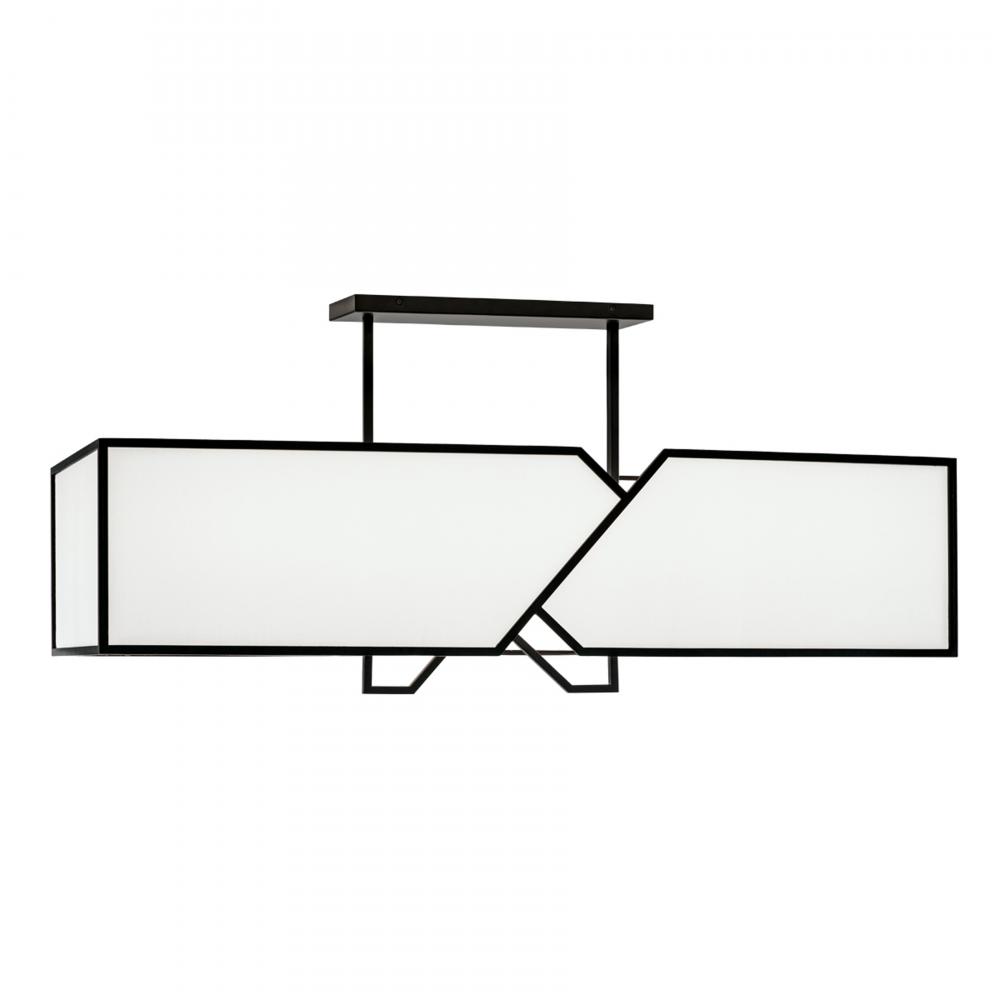 Moiselle 48'' Wide 6-Light Linear Chandelier - Matte Black