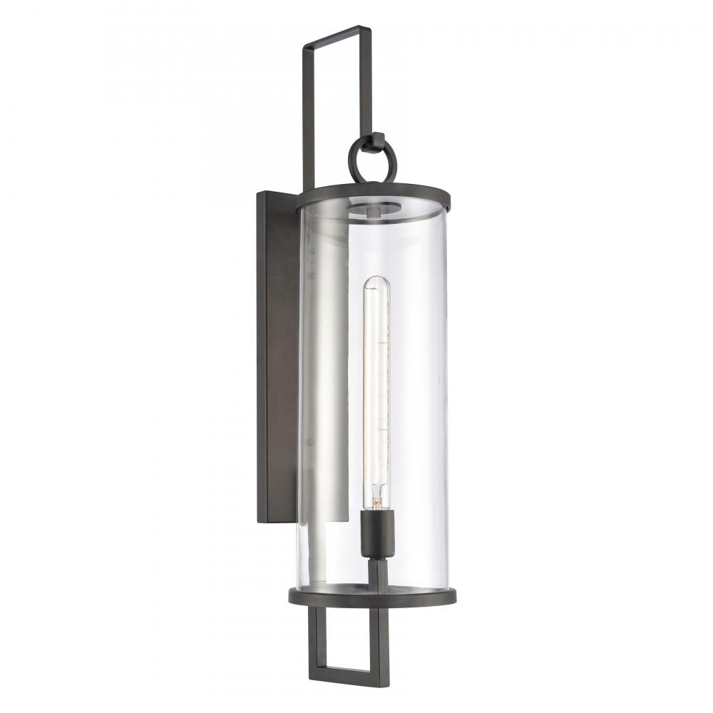 Hopkins 30'' High 1-Light Outdoor Sconce - Charcoal Black