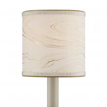 Currey 0900-0016 - Marble Cream Paper Drum Chandelier Shade